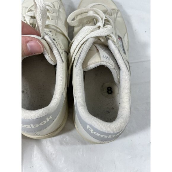 reebok npc low top leather sneaker in chalk size 8 womens - Picture 8 of 16